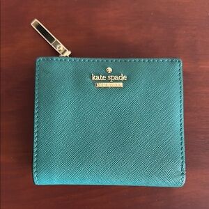 Kate Spade Turquoise Compact Wallet